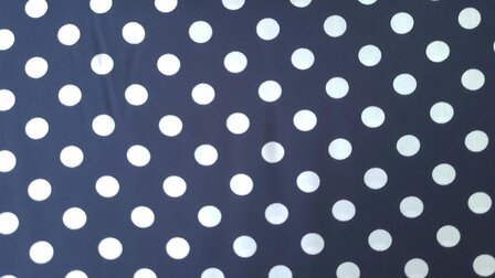Viscose Dots Navy
