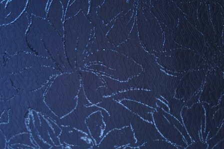 Jacquard Flower Navy