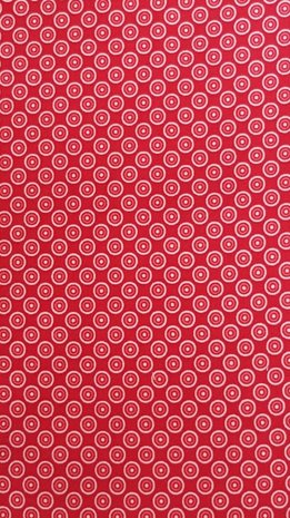 Cotton Circles Red Positive