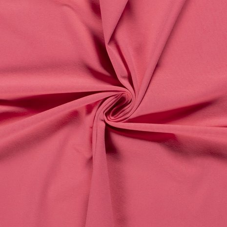 Katoen Tricot Effen Roze Koraal