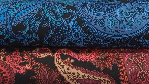 Scuba Paisley Bordeaux