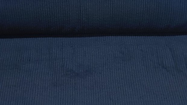 Washed Stretch-Cord Dark Jeans