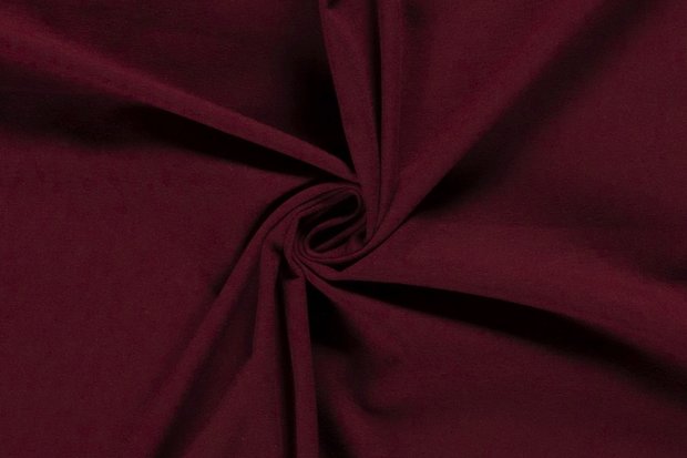 Katoen Tricot Effen Donker Rood