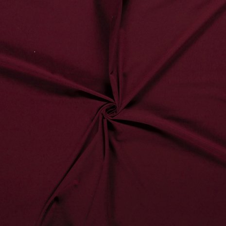 Katoen Tricot Effen Donker Rood