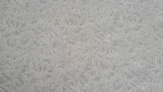 Linnen Viscose Embroidery Natural