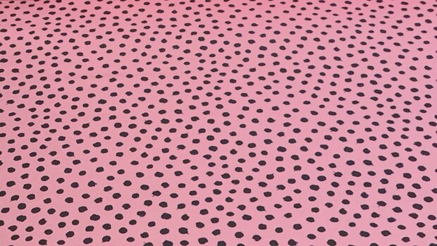 Organic Cotton Jersey Fantasy Dots Rosé