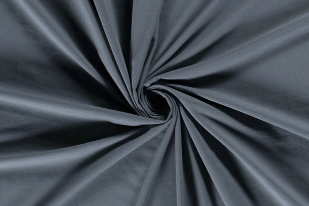 Katoen Tricot Effen Oud Blauw