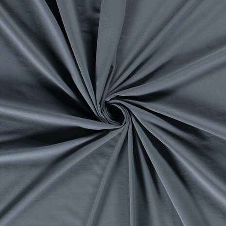 Katoen Tricot Effen Oud Blauw