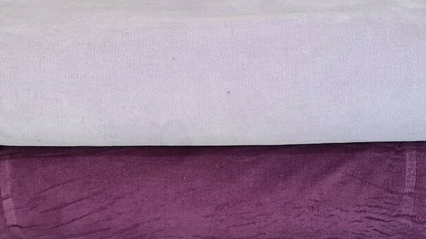Washed stretch Fine-Cord Aubergine