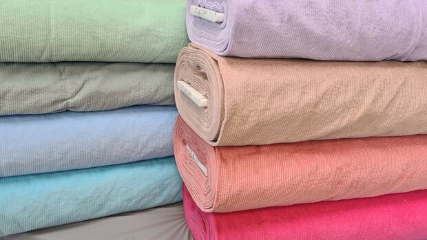 Washed Stretch-Cord Mint Green