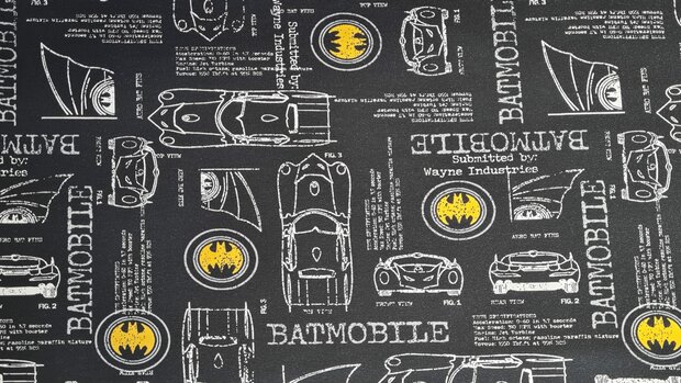 Cotton Jersey Batman Black