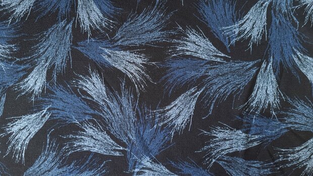 Punta Abstract Feathers Blue