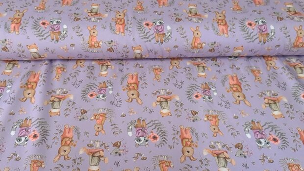 Cotton Jersey Forrest Friends Lilac