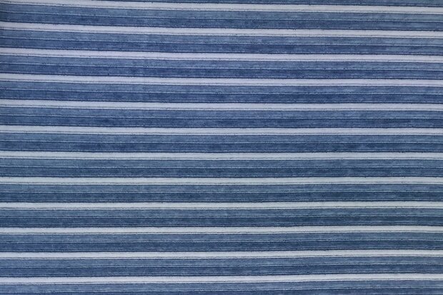 Nicky Velours Stripes Old Blue