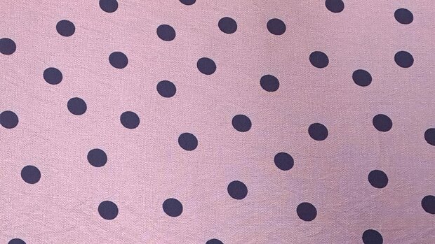 Viscose Crepe Dots Rosé