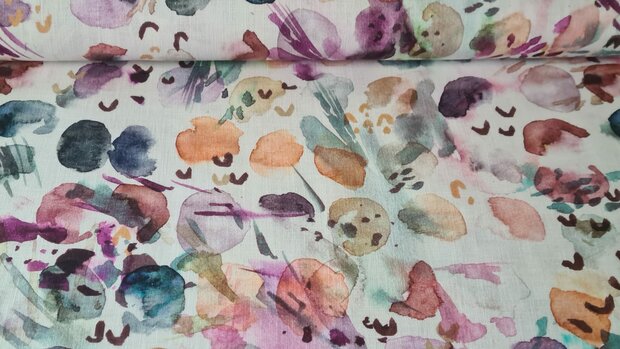 Linnen Print Spots Lilac