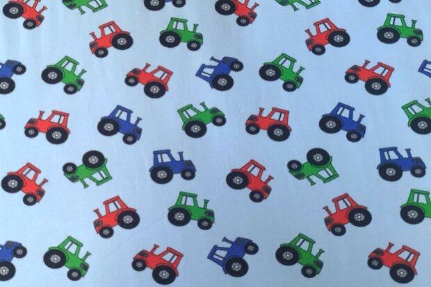 Cotton Jersey Tractor Blue
