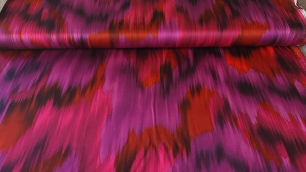 Viscose Satin Abstract Cyclam