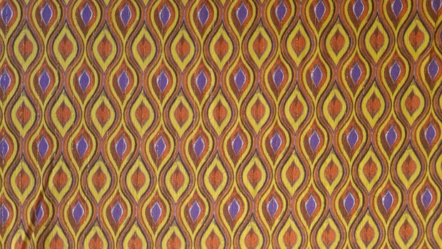 Viscose Crincle Lurex Yellow/Orange