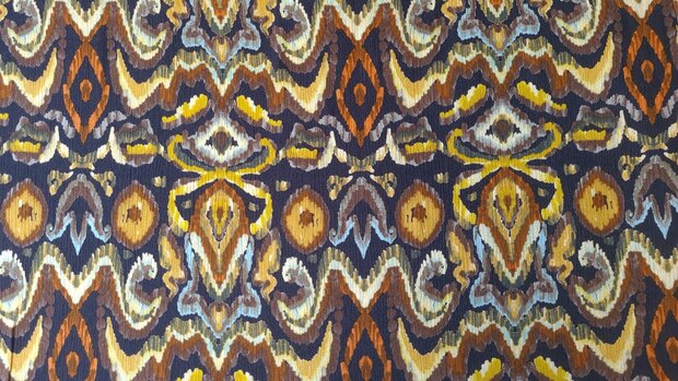 Viscose Crincle Inca Navy