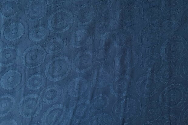 Viscose Satin Jacquard Petrol