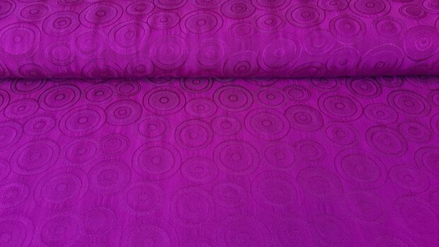 Viscose Satin Jacquard Cyclam