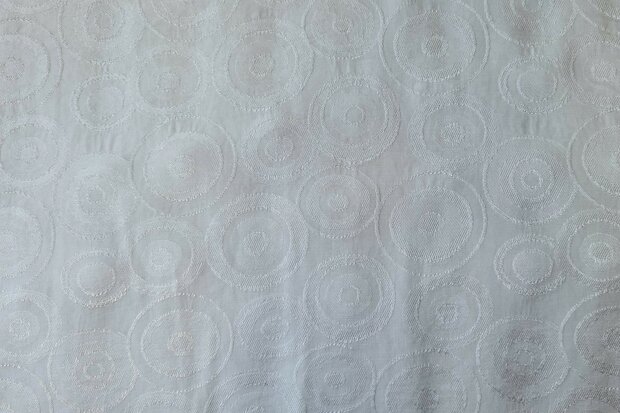 Viscose Satin Jacquard Off White