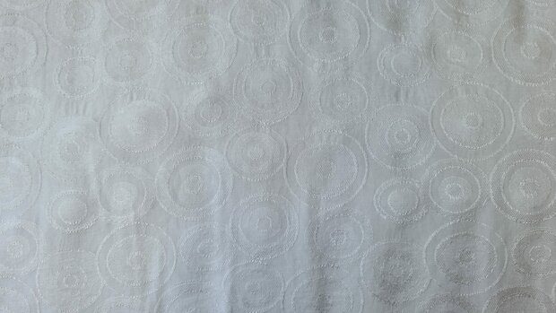 Viscose Satin Jacquard Off White