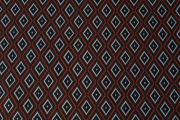 Punta Jacquard Retro Diamonds Brick