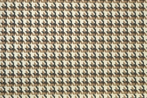 Punta Jacquard Grande Poule Beige