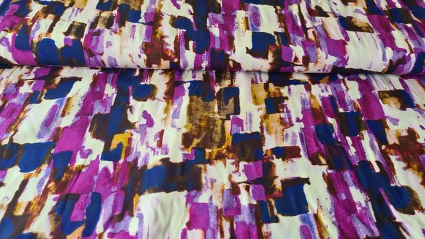 Viscose Digital Abstract Cyclam