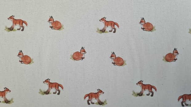 Organic Cotton Jersey Digital Fox