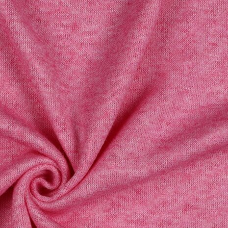 Heavy Knitted Viscose Pink Melange