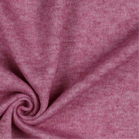 Heavy Knitted Viscose Cerise Melange