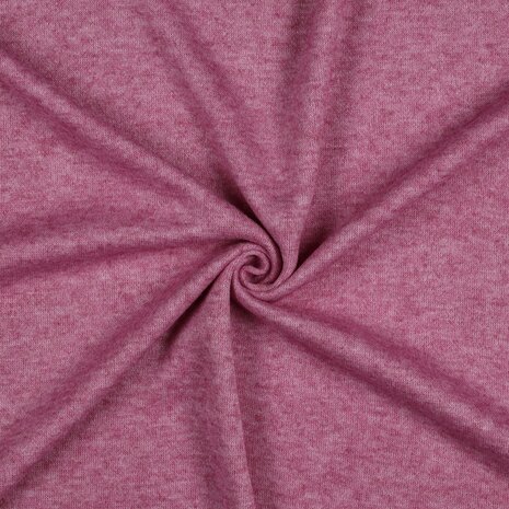 Heavy Knitted Viscose Cerise Melange