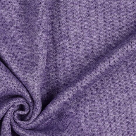 Heavy Knitted Viscose Purple Melange