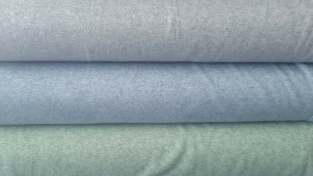 Heavy Knitted Viscose Light-Blue Melange