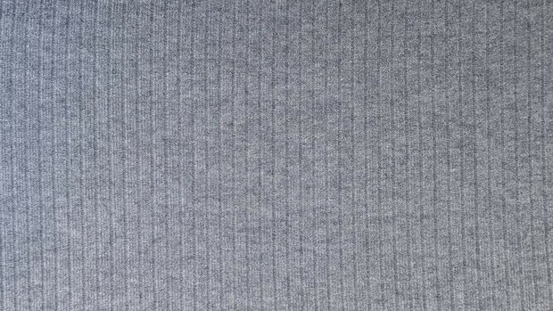 Knitted Rib Jersey Grey Melange