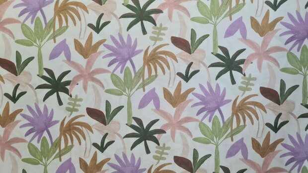 Cotton Voile Palm Lilac ( Nerida Hansen)