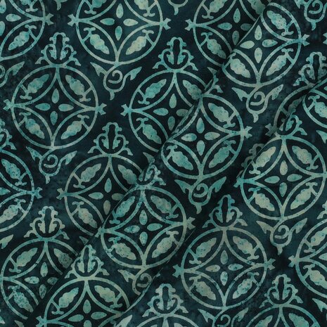 Cotton Ornament Batik Handmade Green