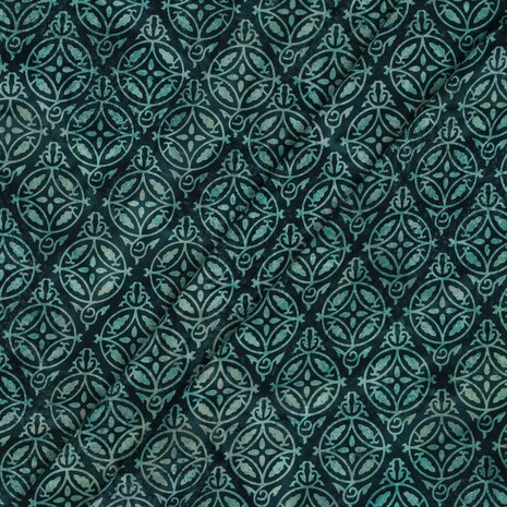 Cotton Ornament Batik Handmade Green