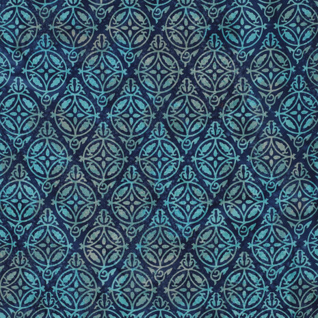 Cotton Ornament Batik Handmade Blue