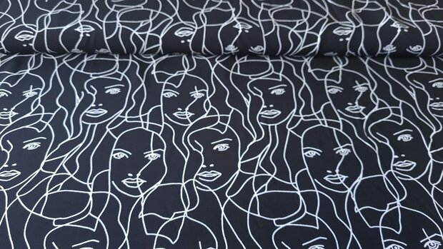 Viscose Faces Black