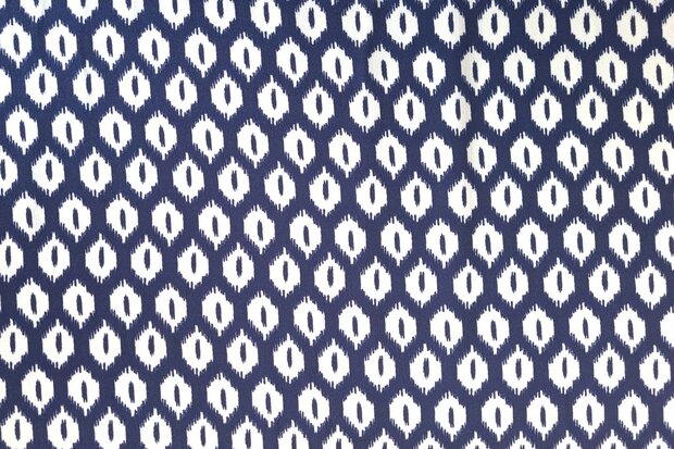 Viscose Abstract Navy