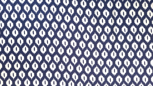 Viscose Abstract Navy