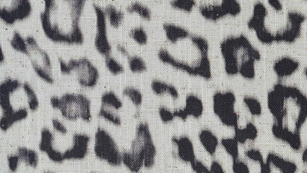 Viscose Linnen Slub Leopard Natural