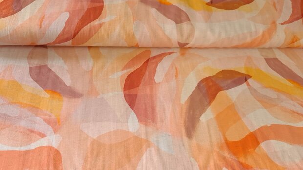 Viscose Linnen Mix Cosmo Coral