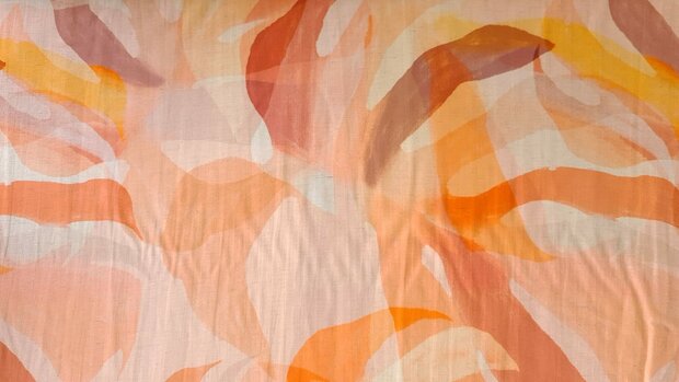 Viscose Linnen Mix Cosmo Coral