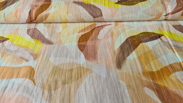 Viscose Linnen Mix Cosmo Yellow