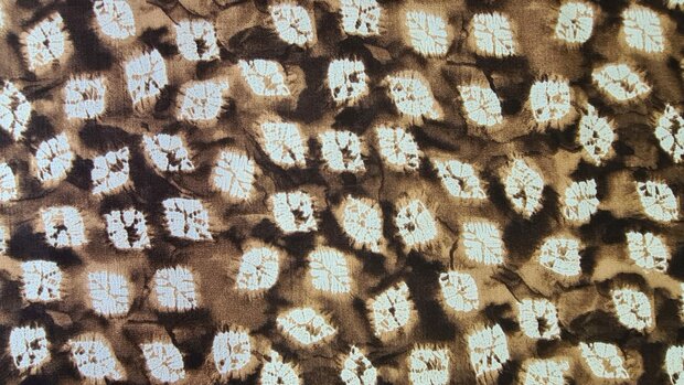 Viscose Stretch woven Cubes Camel